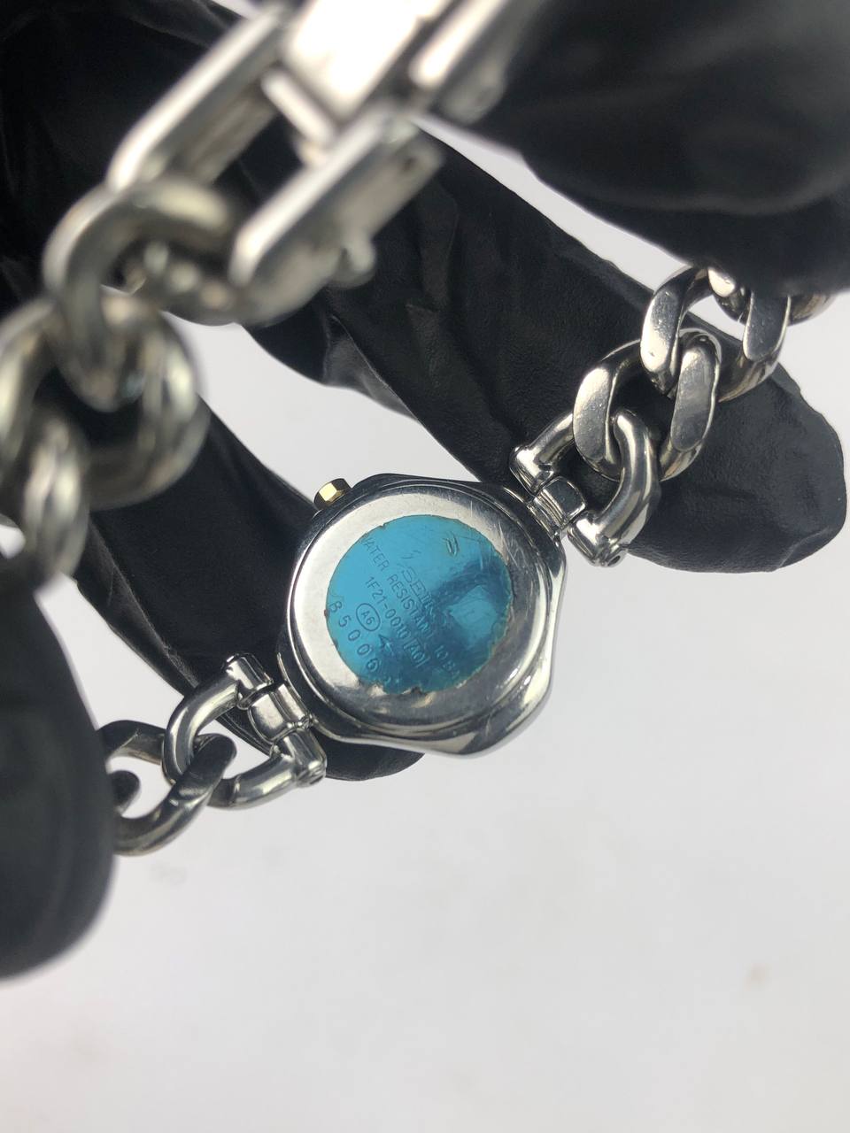 RARE Seiko Moorea White Dial Rantai Chunky - Gambar 8