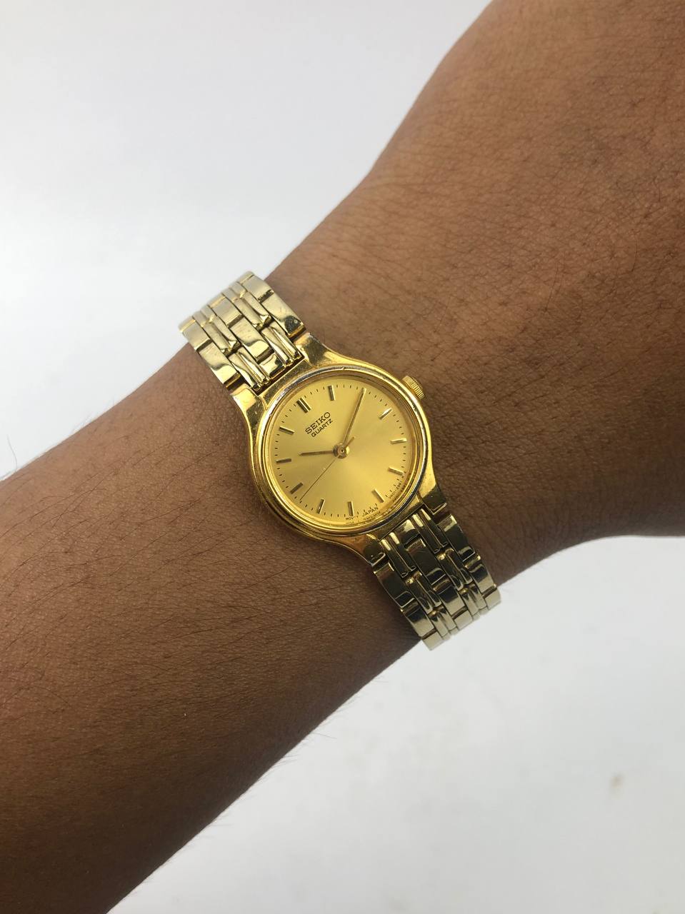 Seiko Quartz Gold Dial Full Gold Bracelet