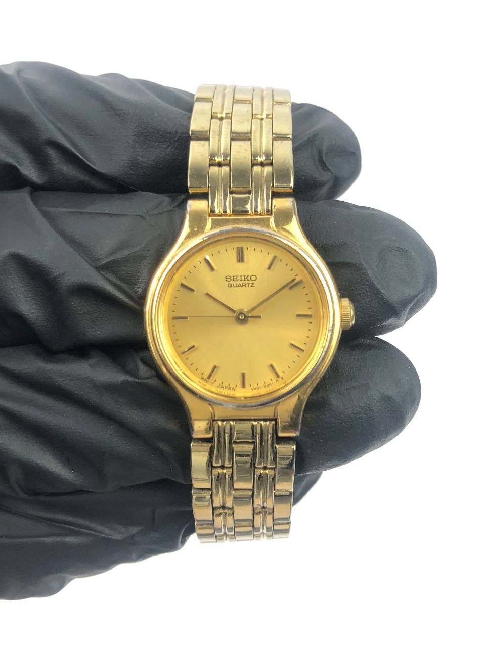 Seiko Quartz Gold Dial Full Gold Bracelet - Gambar 2