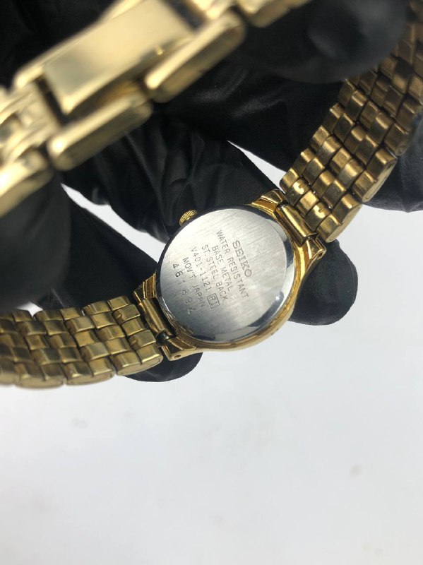 Seiko Quartz Gold Dial Full Gold Bracelet - Gambar 7