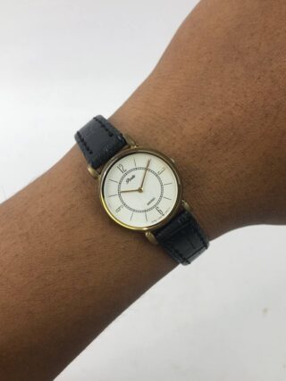 Seiko Poetic White Dial strap Hitam manis