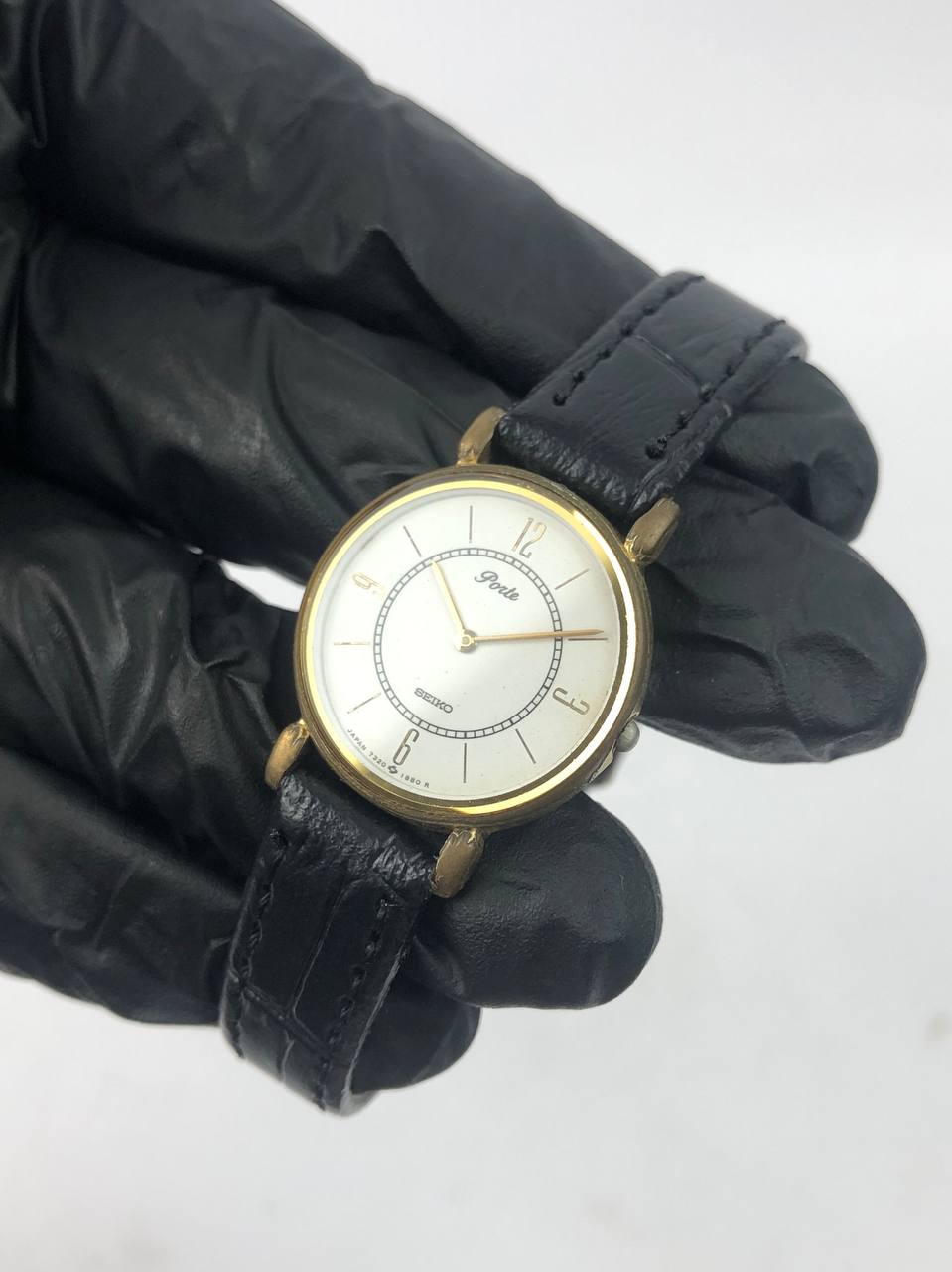 Seiko Poetic White Dial strap Hitam manis - Gambar 3