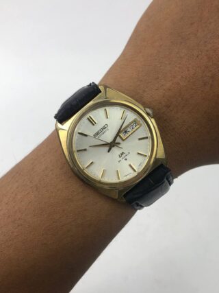 Seiko LM cushion tonneau LM Silver Dial Gold Tonneau Case