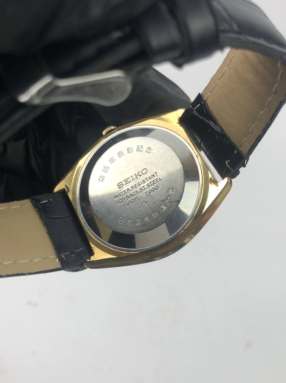 Seiko LM cushion tonneau LM Silver Dial Gold Tonneau Case - Gambar 7