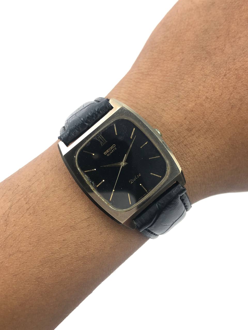 Seiko Dolce quartz NSAG Black Luxe Square