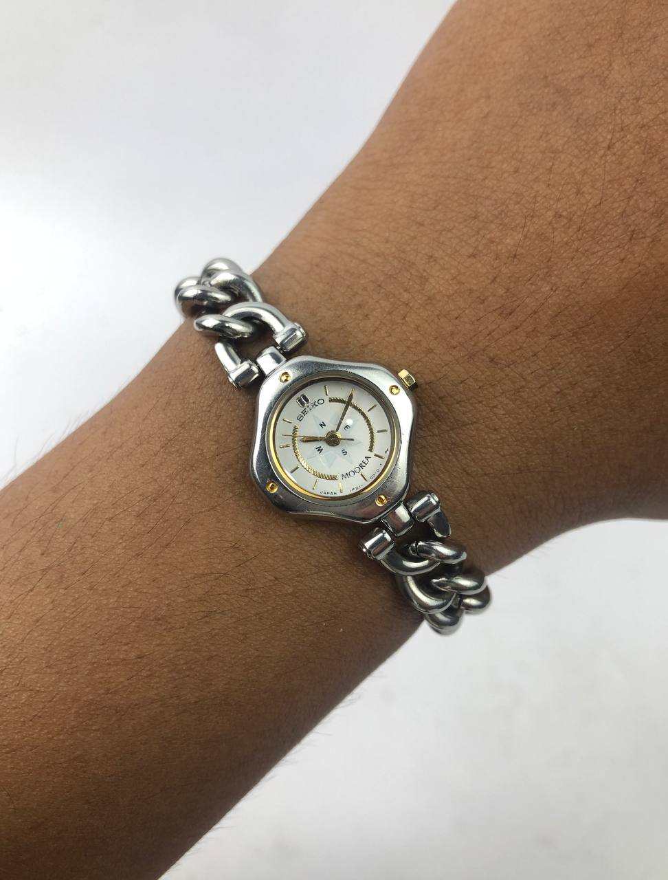 RARE Seiko Moorea White Dial Rantai Chunky