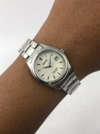 SEIKO Perpetual Calendar ladies Clean Silver Dial, Solid Steel Case