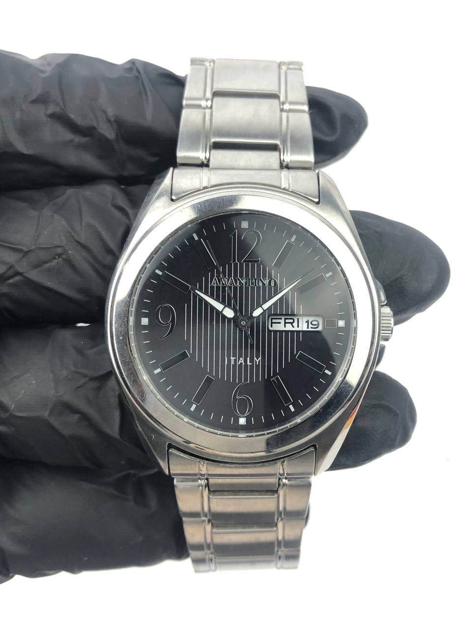 SOLARmate avantis italy Round Steel Case Day-Date Steel Bracelet - Gambar 2