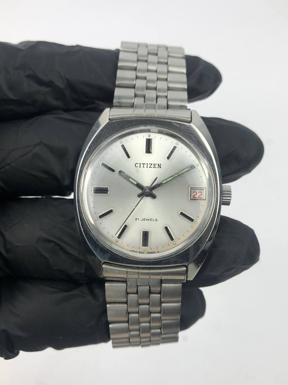 All original Citizen Vintage Cushion Steel Case Steel Bracelet handwinding - Gambar 2