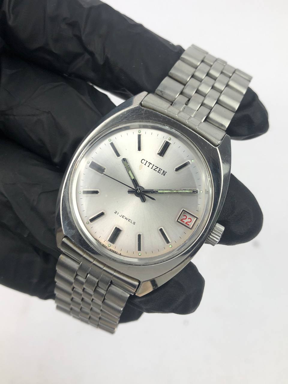 All original Citizen Vintage Cushion Steel Case Steel Bracelet handwinding - Gambar 3