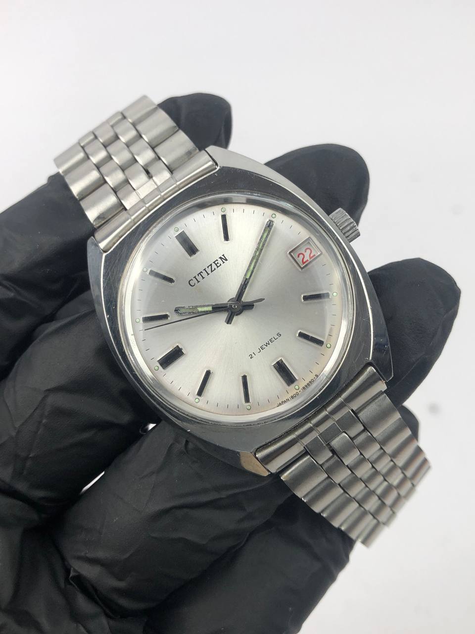 All original Citizen Vintage Cushion Steel Case Steel Bracelet handwinding - Gambar 4