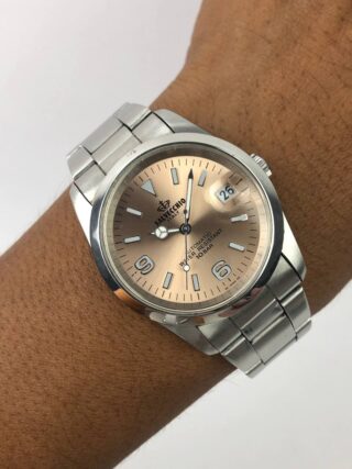 Automatic Salvecchio Italy Steel Oyster Bracelet