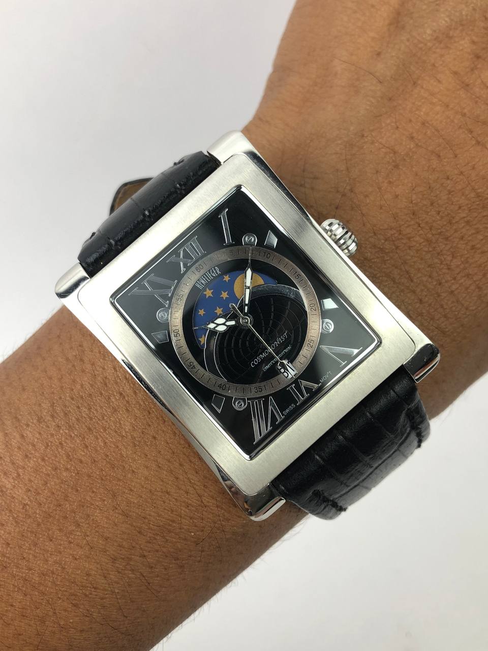 Swissmade Kenflieger cosmogonist Square Steel Case Moonphase all original