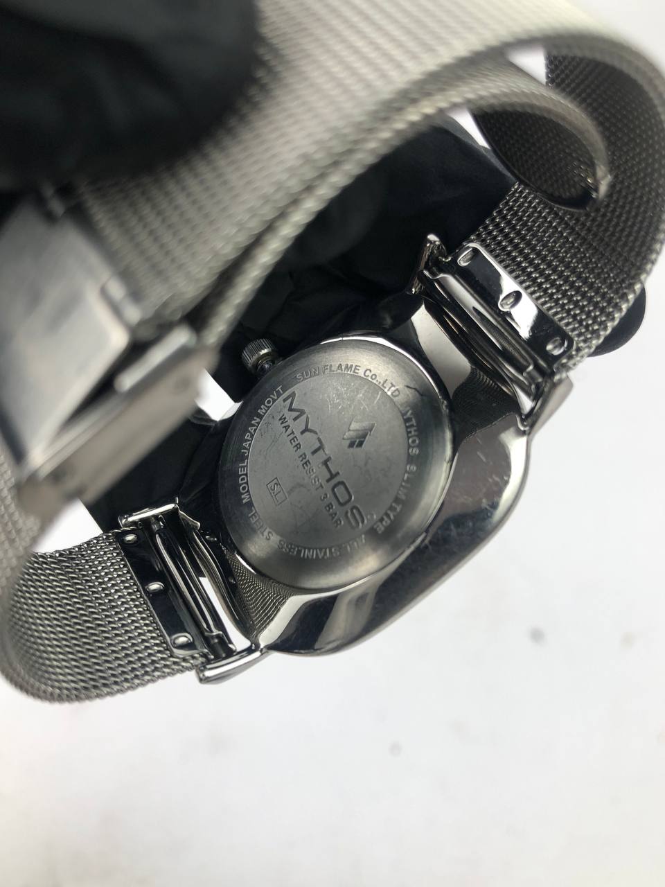 MYTHOS TONNEAU ELEGAN MESH STEEL & SUB DIAL BLUE SUNBURST - Gambar 8