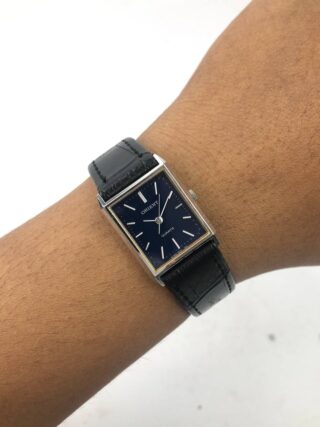 ORIENT TANK CLASSIC STRAP HITAM & BLUE NAVY DIAL
