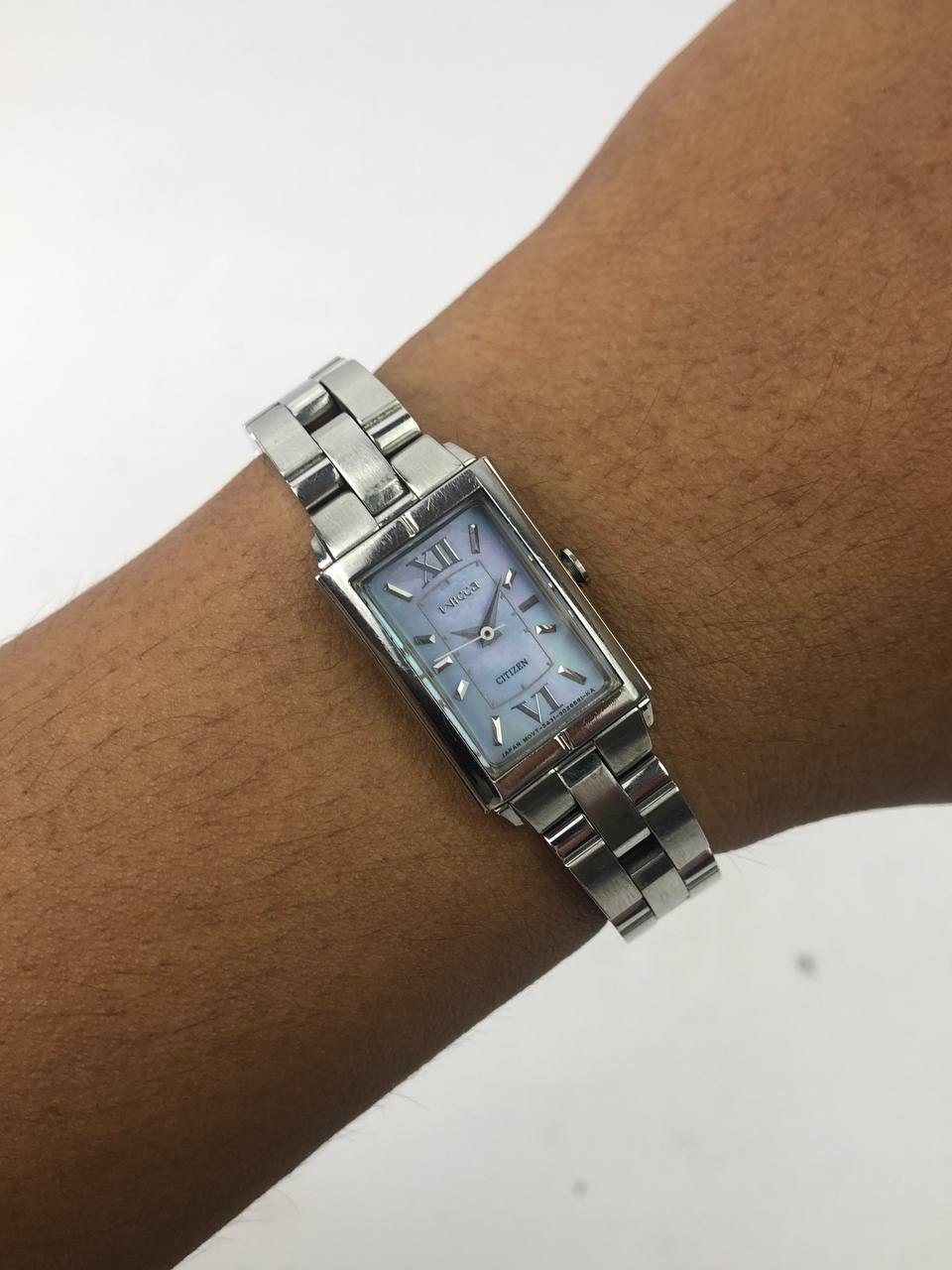 CITIZEN RECTANGULAR ELEGANT STEEL BRACELET MOTHER OF PEARL DIAL