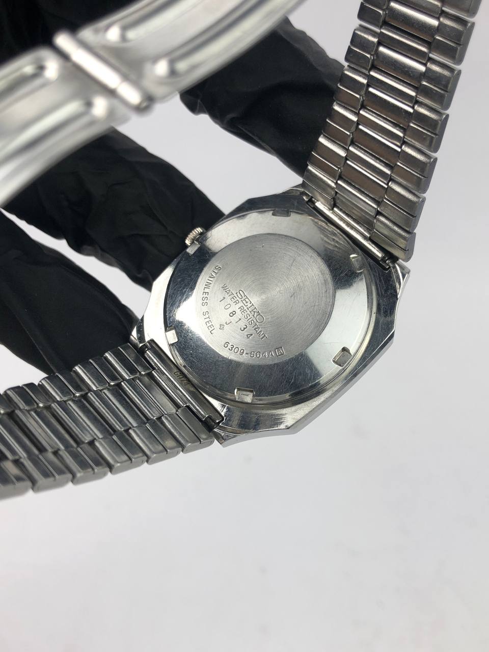 SEIKO 5 OCTAGON RETRO STEEL & SILVER DIAL AGING - Gambar 7