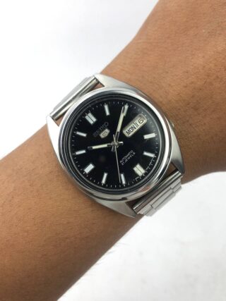 SEIKO 5 BULAT BLACK GLOSS DIAL
