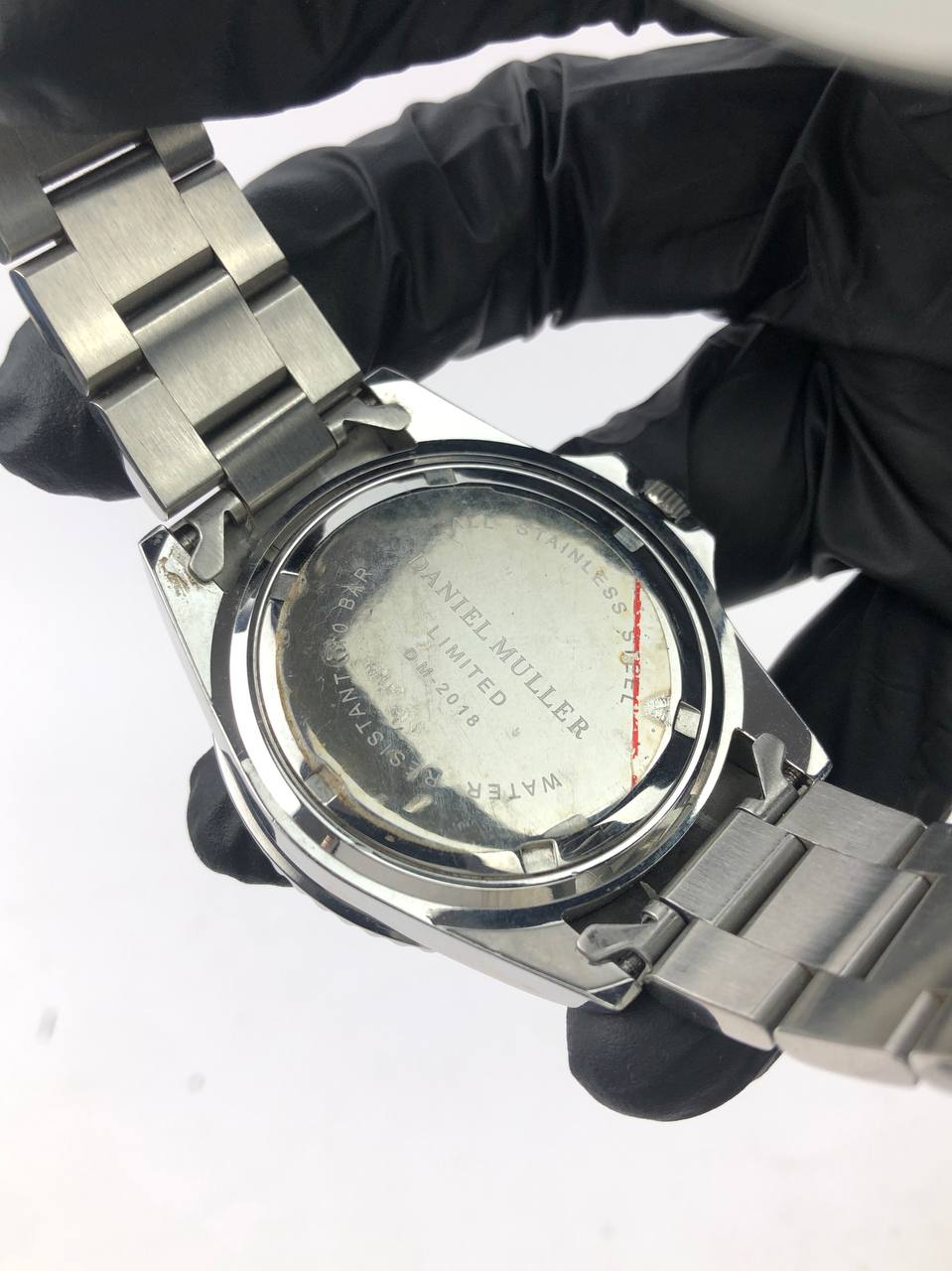 DANIEL MULLER DIVER DIAL BLACK LUME BRACELET STAINLESS - Gambar 8