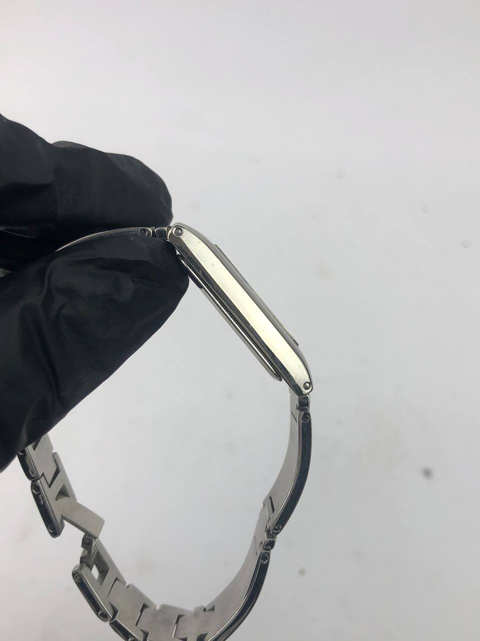 MARIO VALENTINO RECTANGULAR SILVER DIAL BLUE ELEGAN BRACELET SILVER - Gambar 6