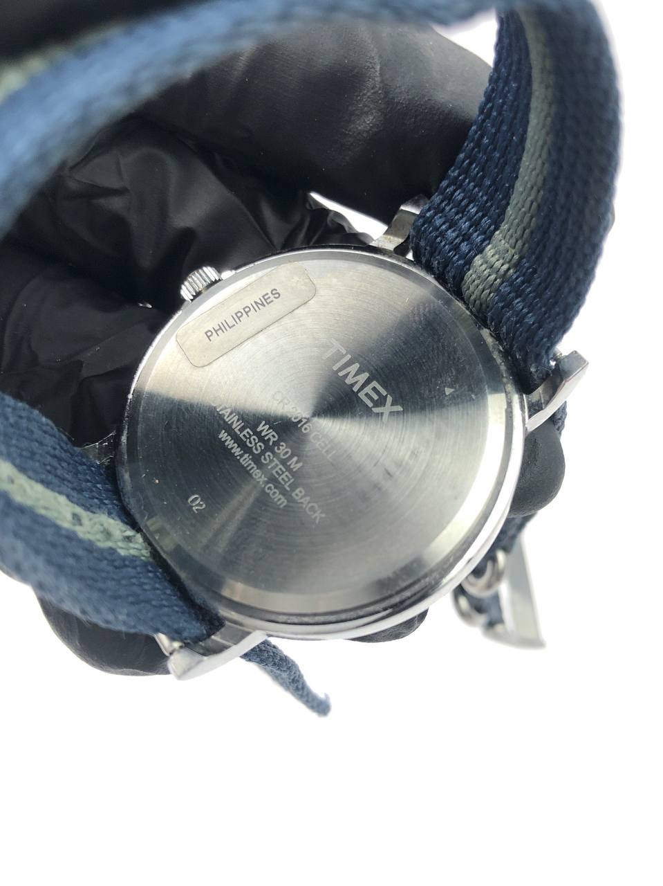 FIELDWATCH TIMEX ROUND CLASSIC DIAL INDIGLO ARABIC STRAP NATO BIRU ABU - Gambar 7