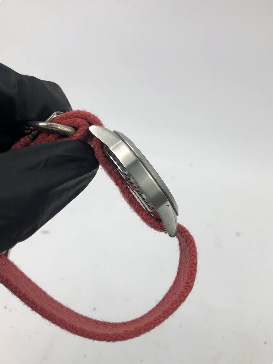 JAPAN FIELD ROUND DIAL ARABIC MILITARY STRAP KANVAS MERAH - Gambar 6