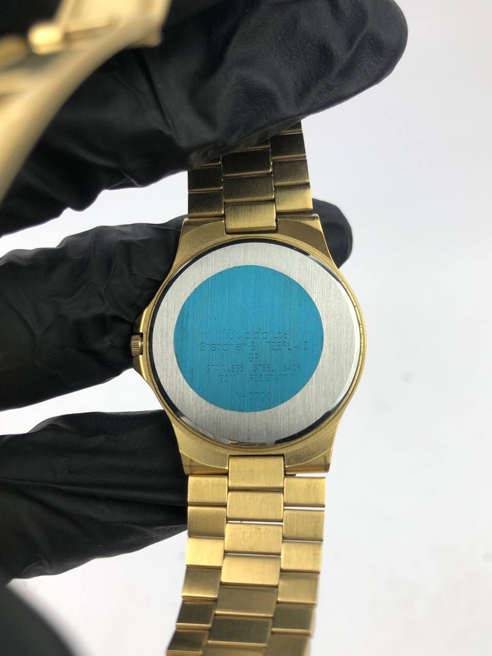 NIVADA ROUND GOLD DIAL GOLD MARKER SPORTY BRACELET GD - Gambar 7