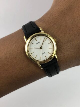 SEIKO SPIRIT GOLD TONE TEXTURE DIAL
