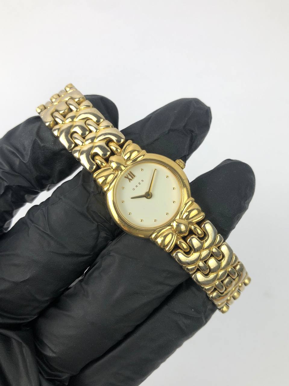 GRES PETITE ORNATE GOLD LINK BRACELET ORIGINAL - Gambar 4