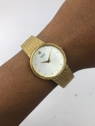 DRESSWATCH SEIKO GOLD CASE QUARTZ GOLD MESH BRACELET