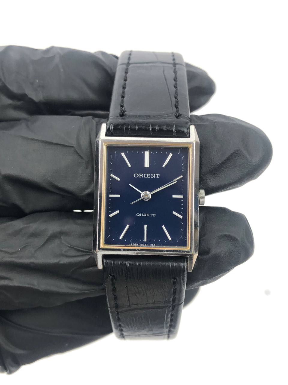 ORIENT TANK CLASSIC STRAP HITAM & BLUE NAVY DIAL - Gambar 2