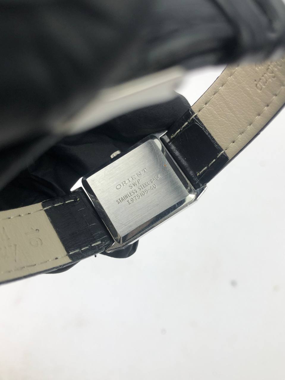 ORIENT TANK CLASSIC STRAP HITAM & BLUE NAVY DIAL - Gambar 7