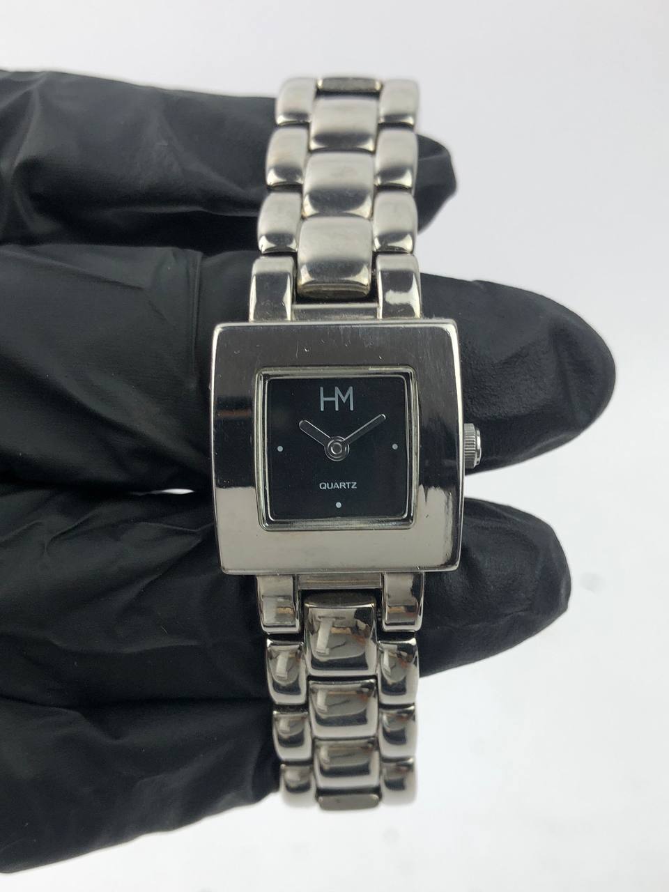 JAPAN MADE HM SQUARE DIAL HITAM MINIMALIS - Gambar 2