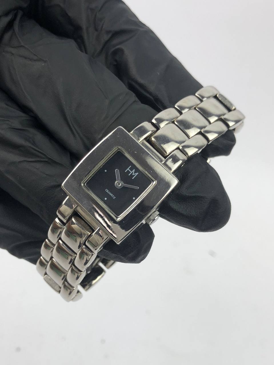 JAPAN MADE HM SQUARE DIAL HITAM MINIMALIS - Gambar 3