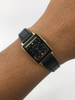 SWISSMADE BENRUS RECTANGULAR CASE DIAMOND MARKER DIAL