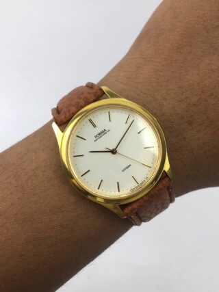 CITIZEN FORMA ROUND GOLD CASE CREAM SUNBURST DIAL