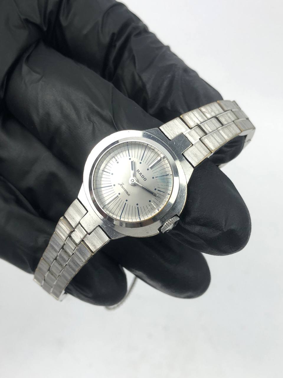 RADO JOUVENCE VINTAGE SUNBURST SILVER DIAL INTEGRATED STEEL BRACELET - Gambar 3