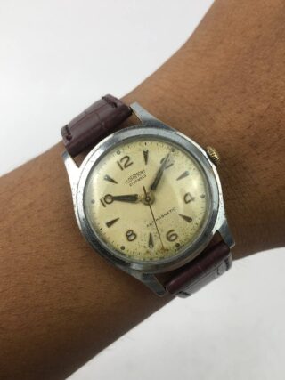 SWISSMADE FLORIMONT VINTAGE ROUND CASE PATINA CREAM DIAL
