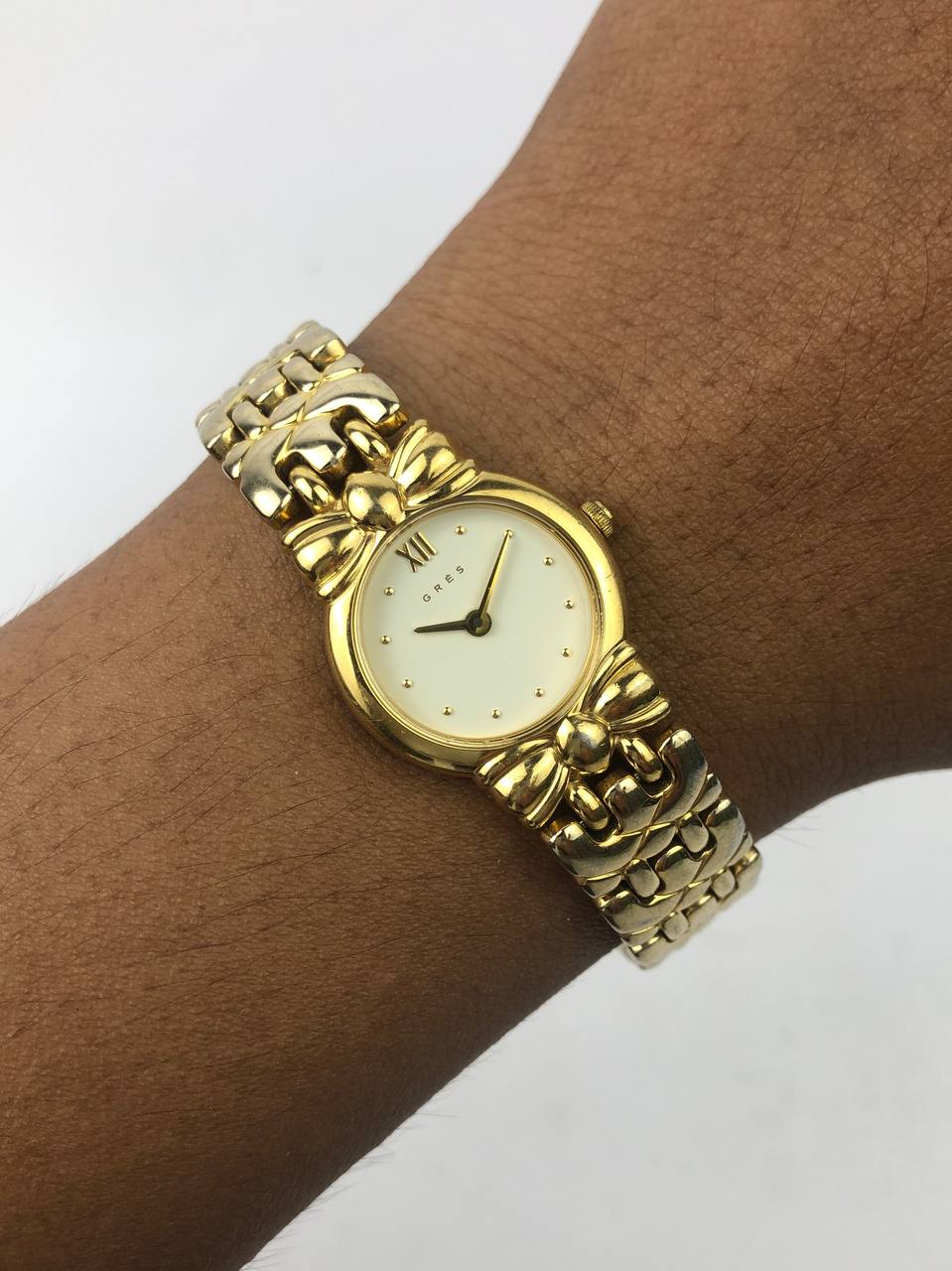 GRES PETITE ORNATE GOLD LINK BRACELET ORIGINAL