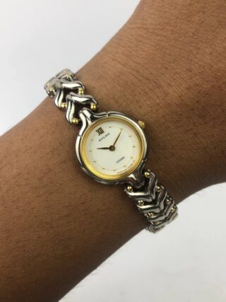 BEAUTIFUL CITIZEN SYLPH TWOTONE SCULPTED WAVE LINK BRACELET