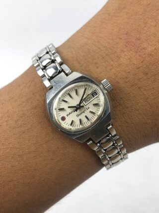 RADO SHANGRI-LA DAY-DATE SILVER DIAL STEEL BRACELET