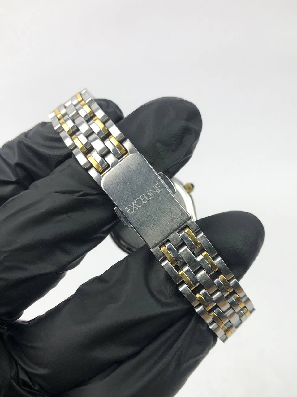 SEIKO EXCELINE GOLD BEZEL CHAMPAGNE DIAL TWO-TONE BRACELET - Gambar 7