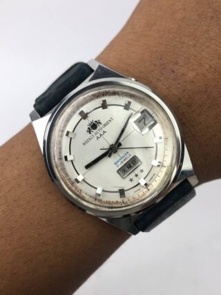 ORIENT SWIMMER AUTOMATIC TRIPLE A DAYDATE HANDMADE LEATHER SYRAP