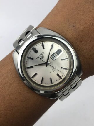SEIKO 5 GEN 1 ALL ORIGINAL SILVER SUNBURST DIAL