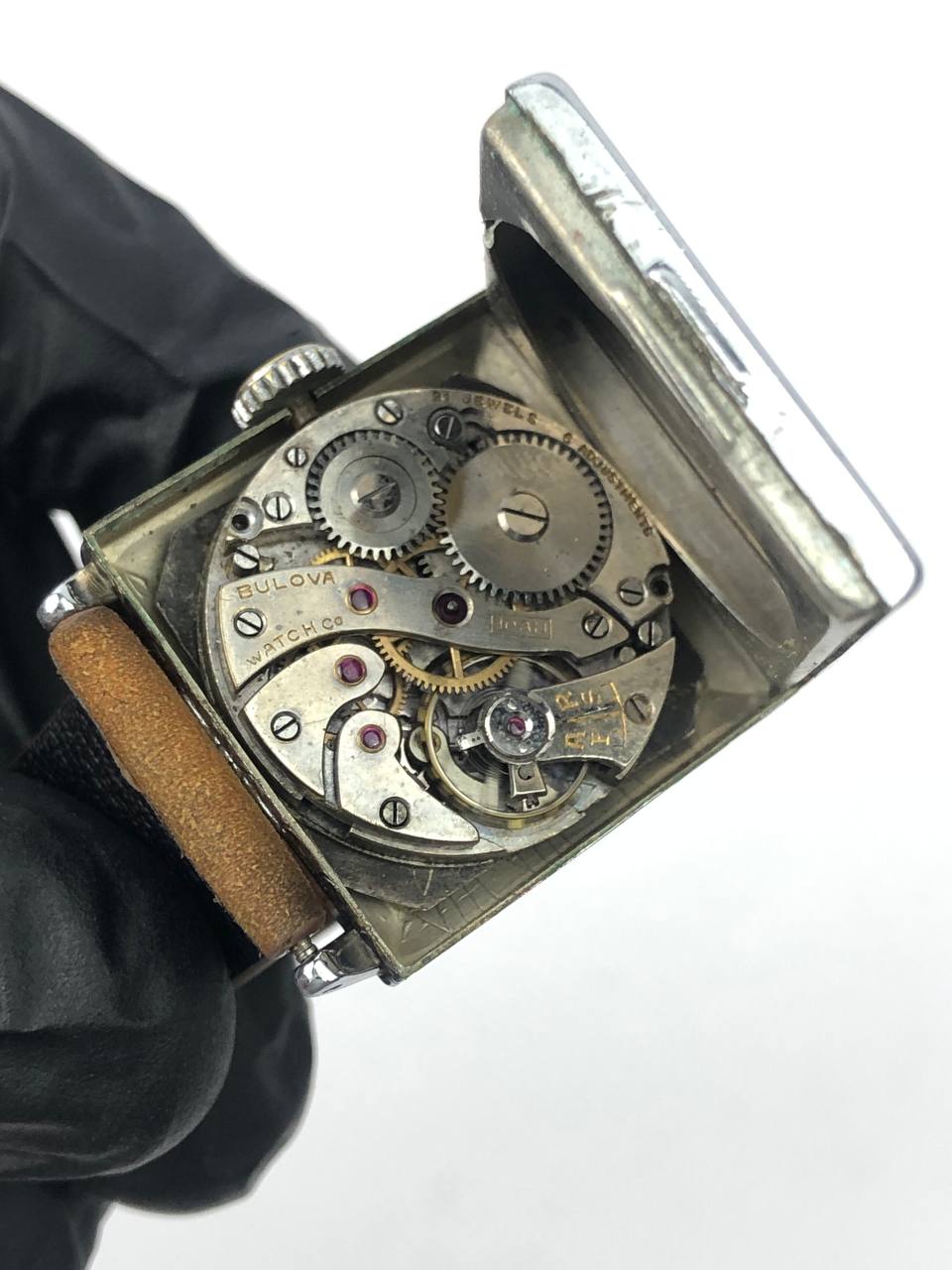 1960’S BULOVA ARTDECO RECTANGLE SMALL SECOND RARE VINTAGE - Gambar 8