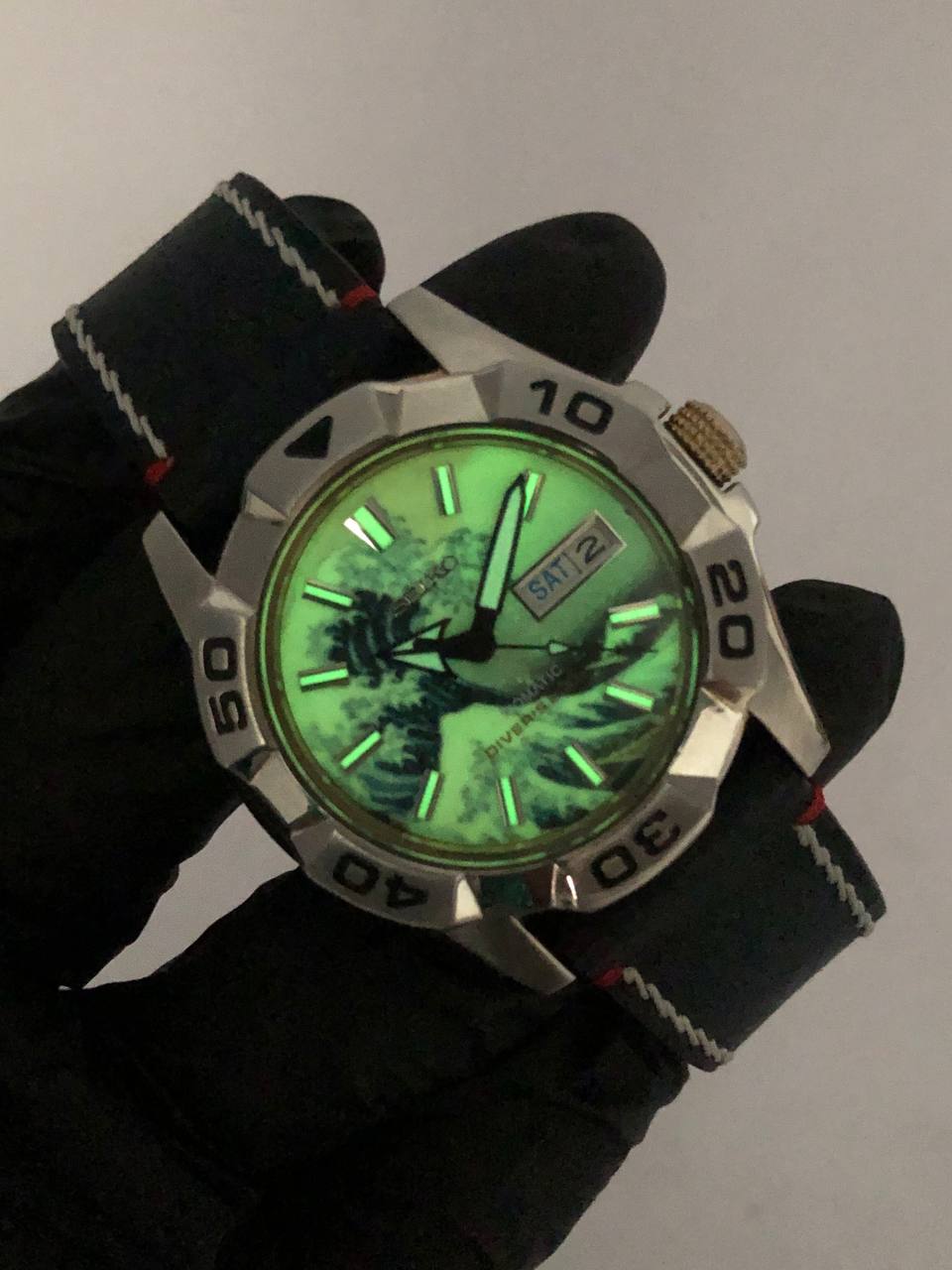 SEIKO MOD KANAGAWA LUME DIAL MOVEMENT 7S36 - Gambar 8