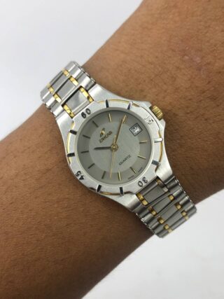 ENICAR SWISSMADE TUXEDO DIAL TWOTONE CASE