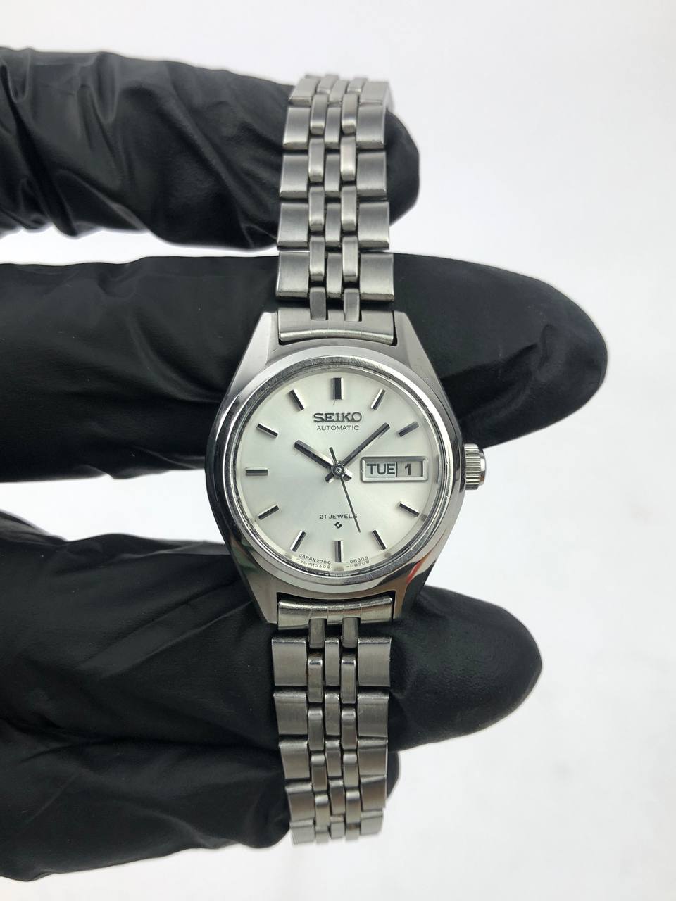 SEIKO AUTOMATIC DAY-DATE LADY WHITE DIAL JUBILEE BRACELET - Gambar 2