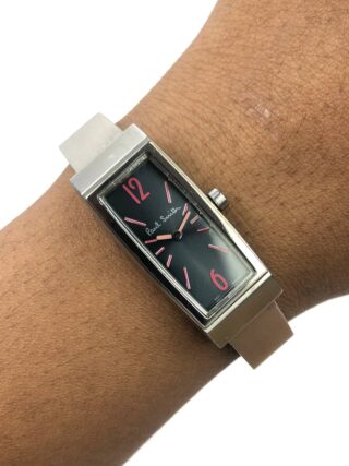 PAUL SMITH RECTANGULAR MODERN DRESS WATCH INTEGRATED BRACELET