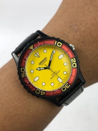 OMRON DIVER WATCH JAPAN YELLOW DIAL ORIGINAL